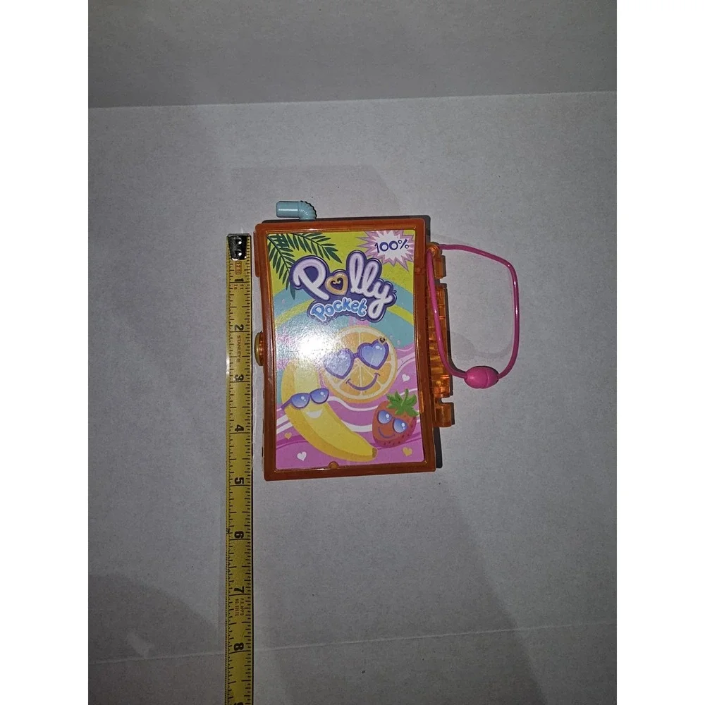 Polly Pocket‎ Compact Lot Llama & Fruit Book Playsets w Figures Mattel 2019